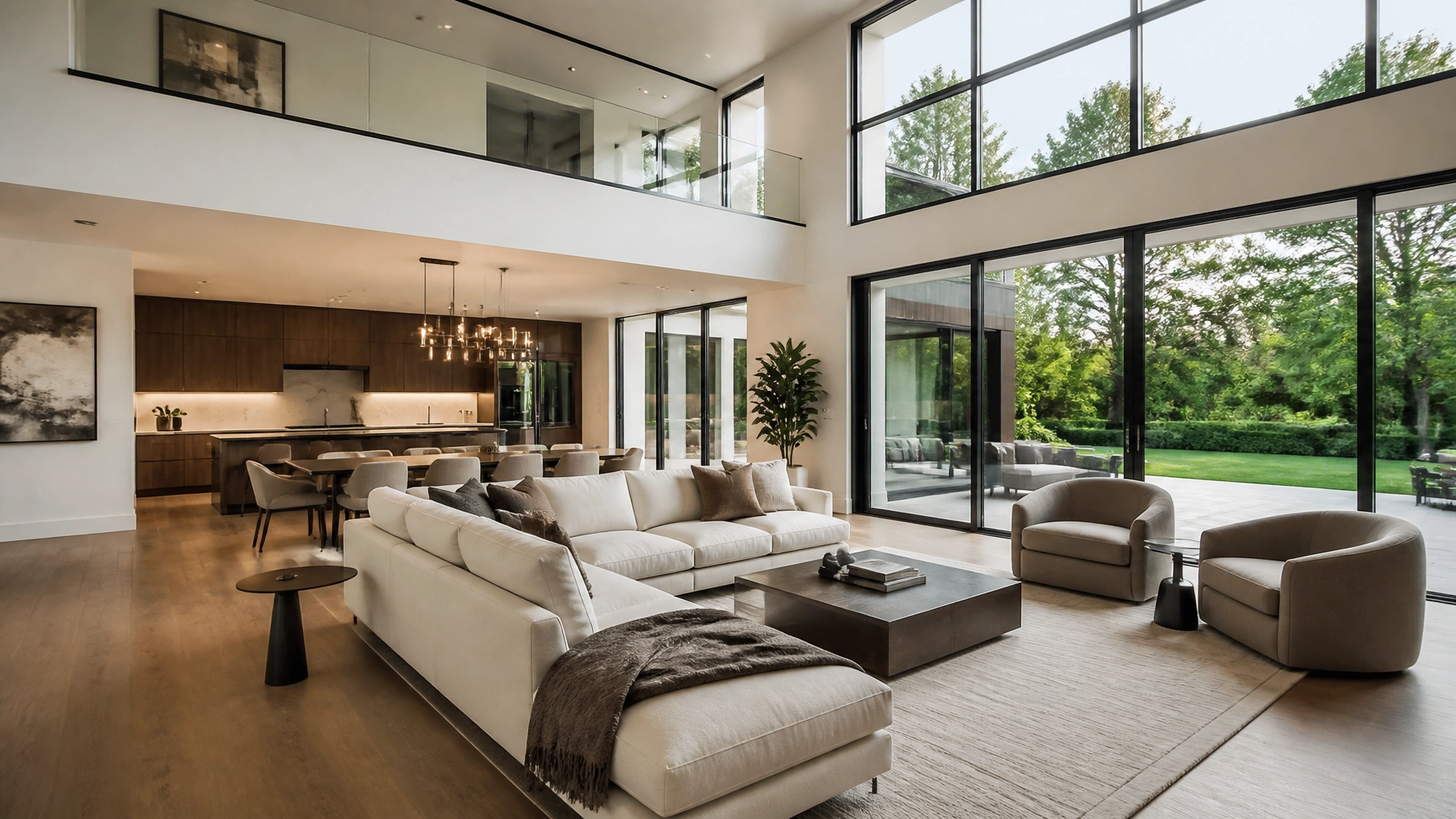 A bright and modern GTA living room, the kind of space families are eager to secure in competitive markets like Newmarket or Aurora.
