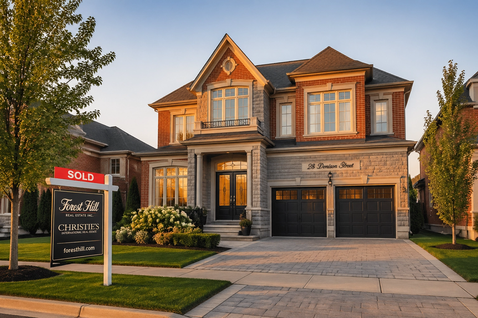 Частный дом в Маркхеме со знаком Sold после переговоров с BuyRealty.ca Real Estate Brokerage.