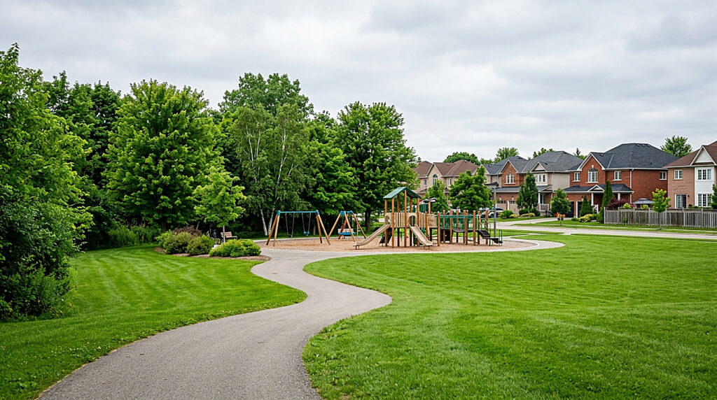 A residential street in Barrie