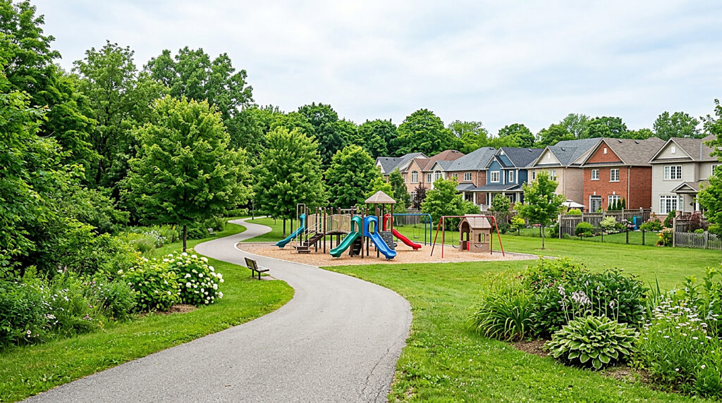 A residential street in Barrie
