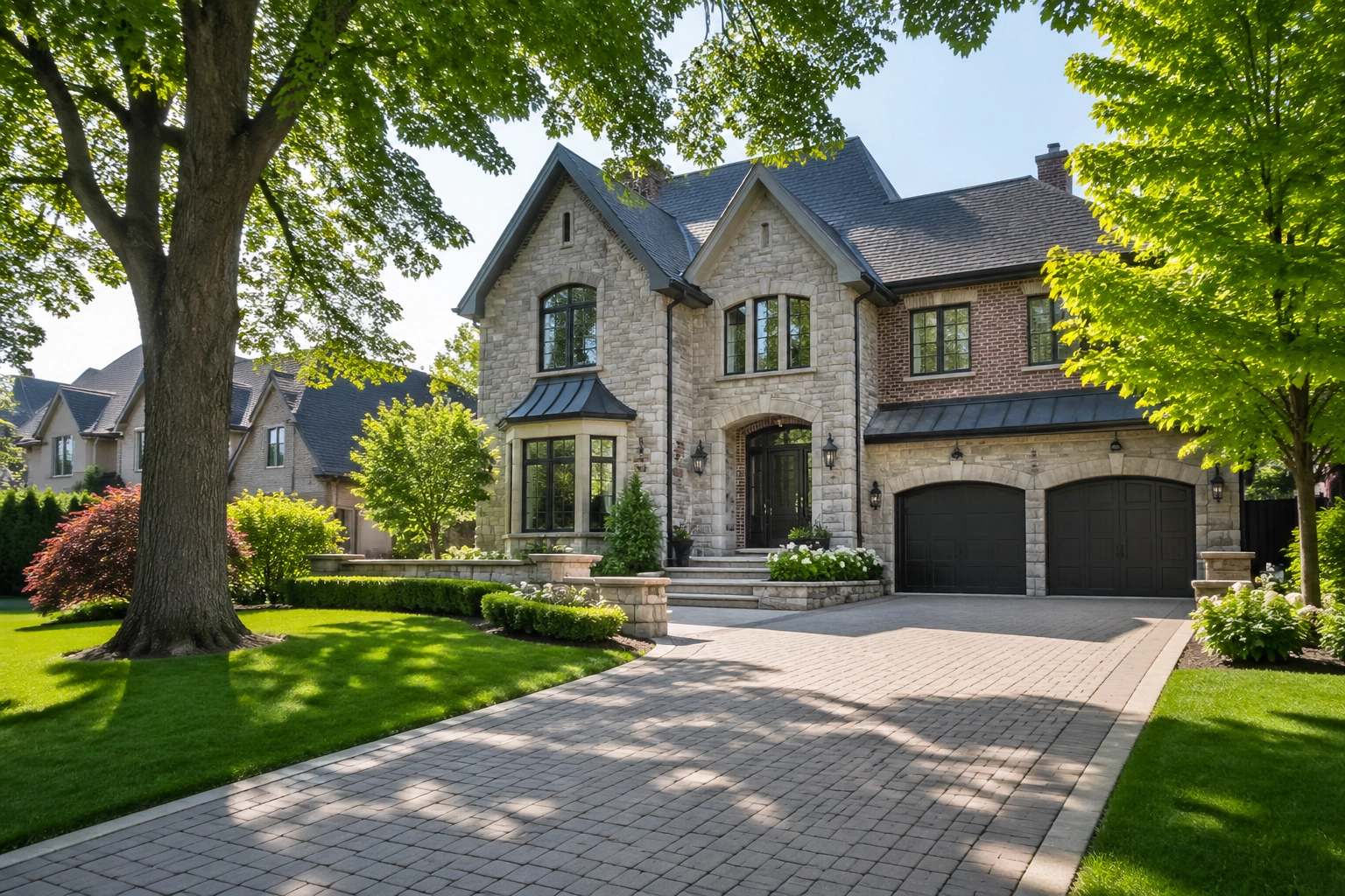 Luxury detached house in Southeast Oakville showing prestigious Oakville homes for sale by BuyRealty.ca Real Estate Brokerage.