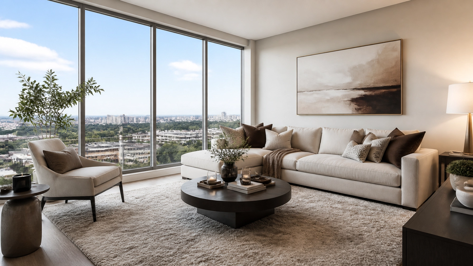 A modern condo interior in the Greater Toronto Area