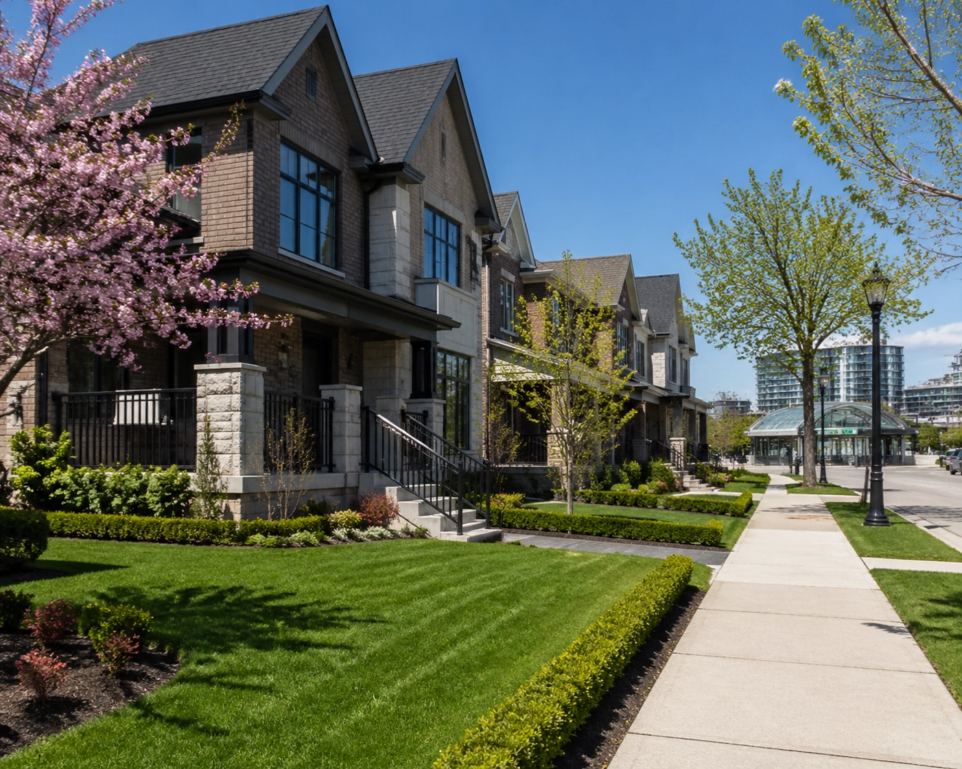 Modern detached home in Richmond Hill near a transit hub, highlighting real estate growth potential.