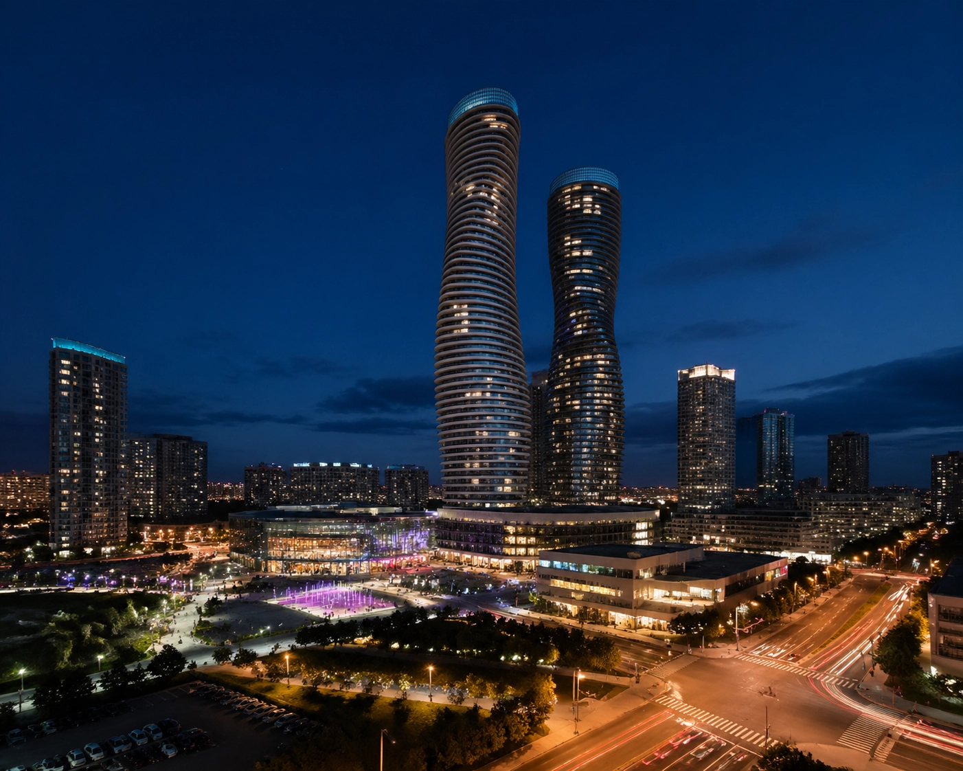 Modern Mississauga skyline and Absolute World towers representing the thriving Mississauga real estate market.