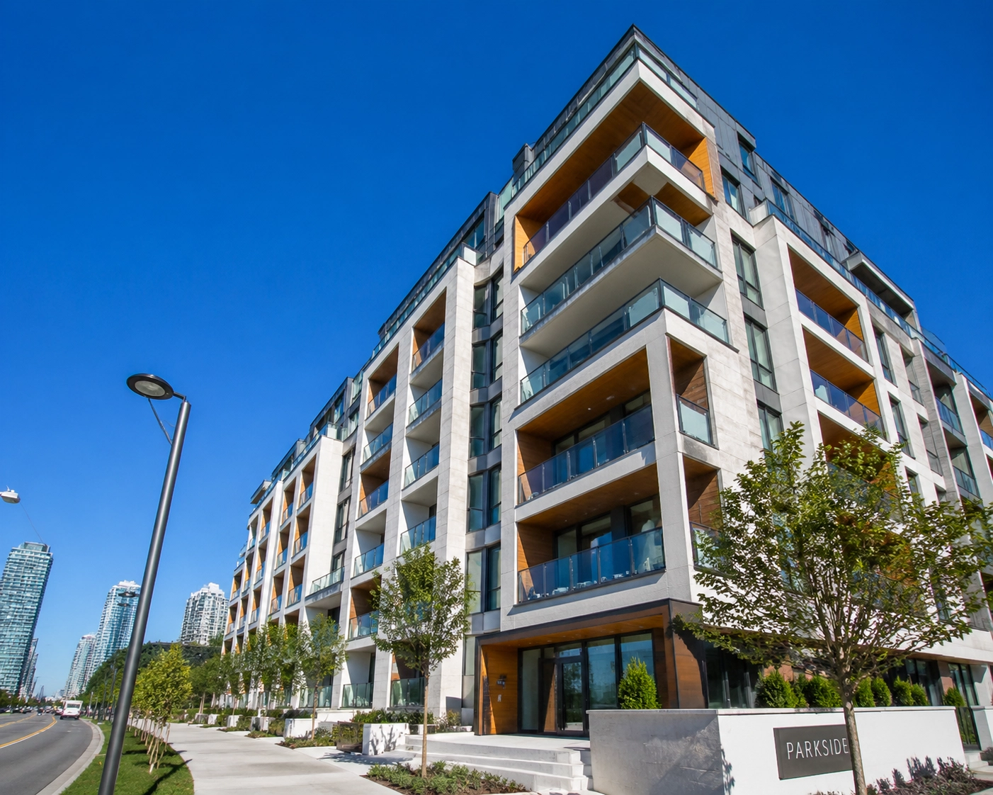 Modern multi-family residential building in Vaughan, ideal for high investment property cash flow in Ontario.