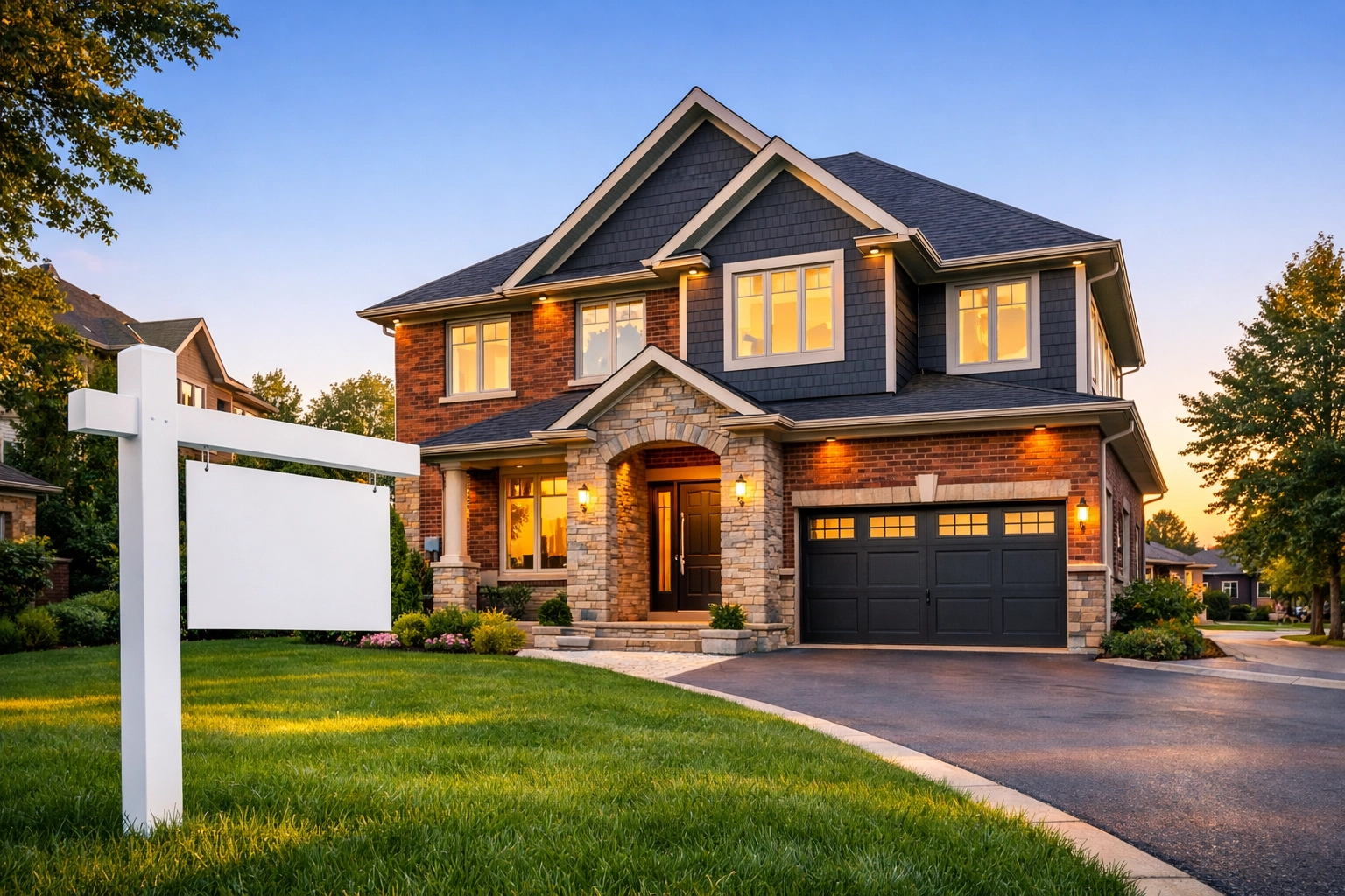 Modern suburban home in Richmond Hill illustrating a successful transition for families buying and selling in the GTA.