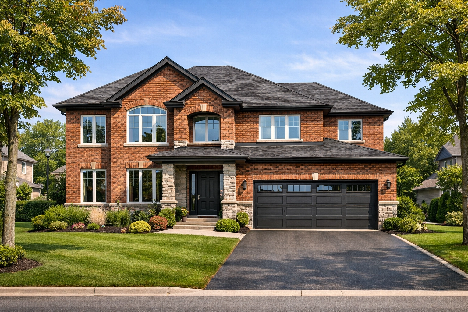 Modern two-storey suburban home in Barrie, Ontario, representing a high-yield real estate investment.