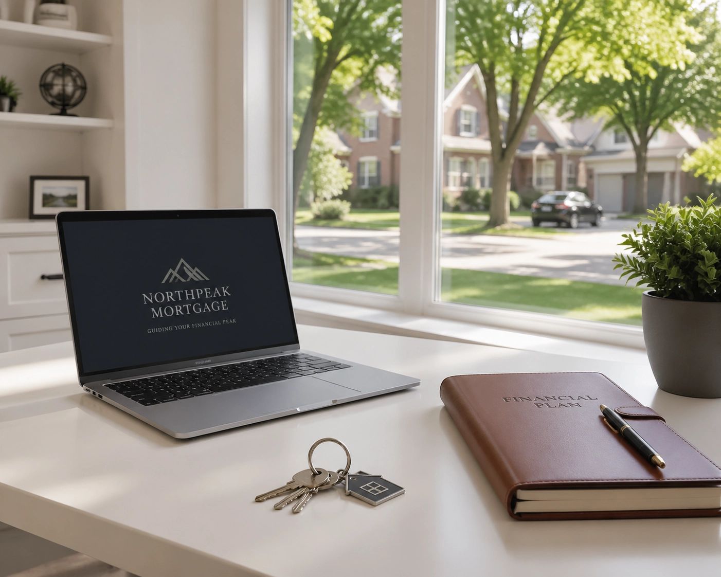 Professional home office in Markham illustrating financial preparation for buying residential real estate.