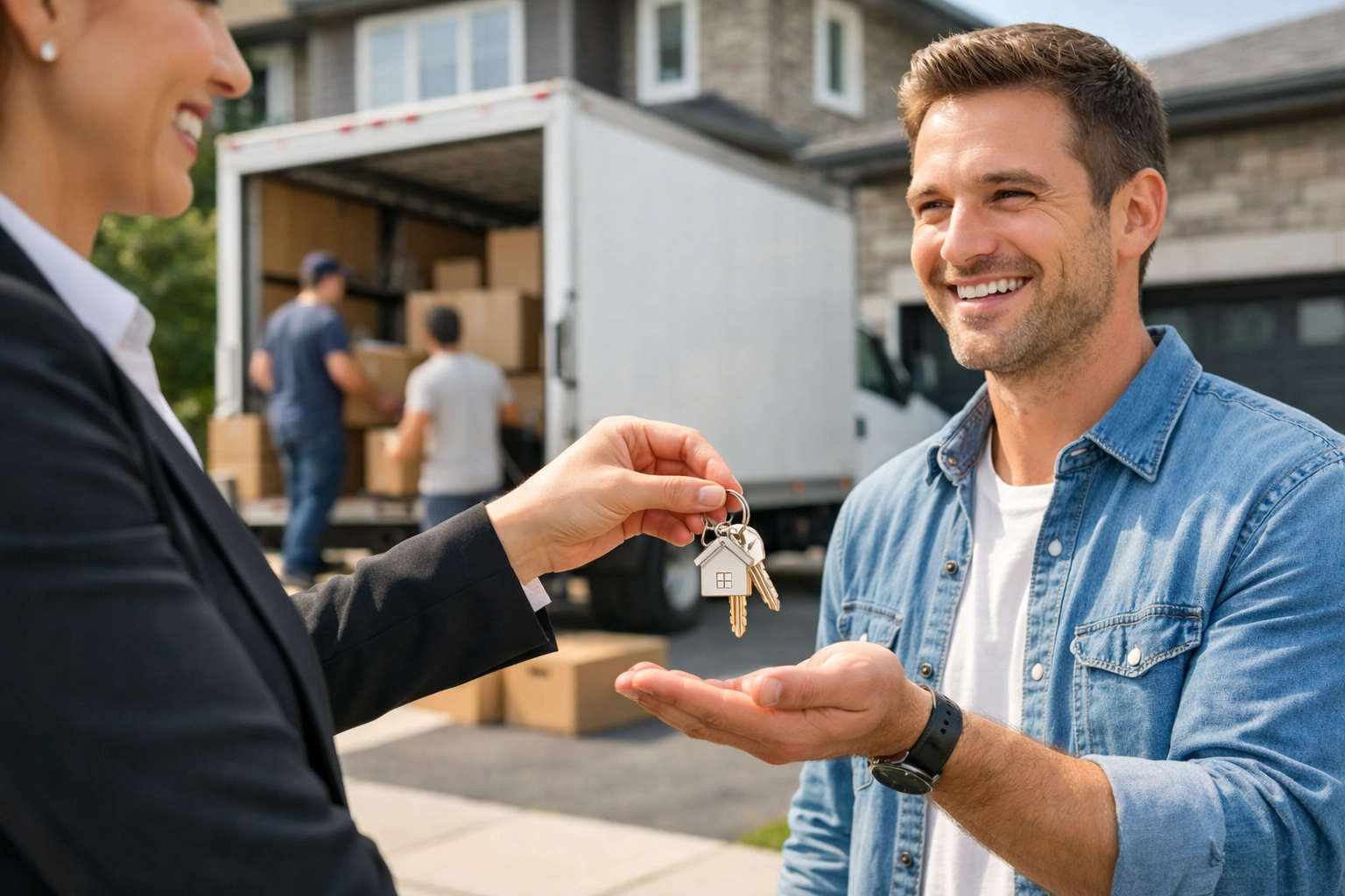 Успешный переезд и передача ключей от нового дома в GTA через BuyRealty.ca Real Estate Brokerage