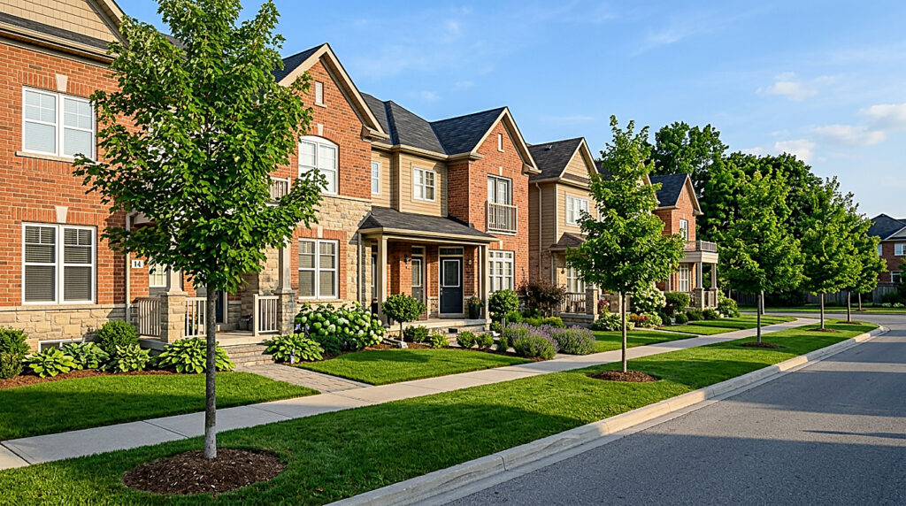 A residential street in Newmarket