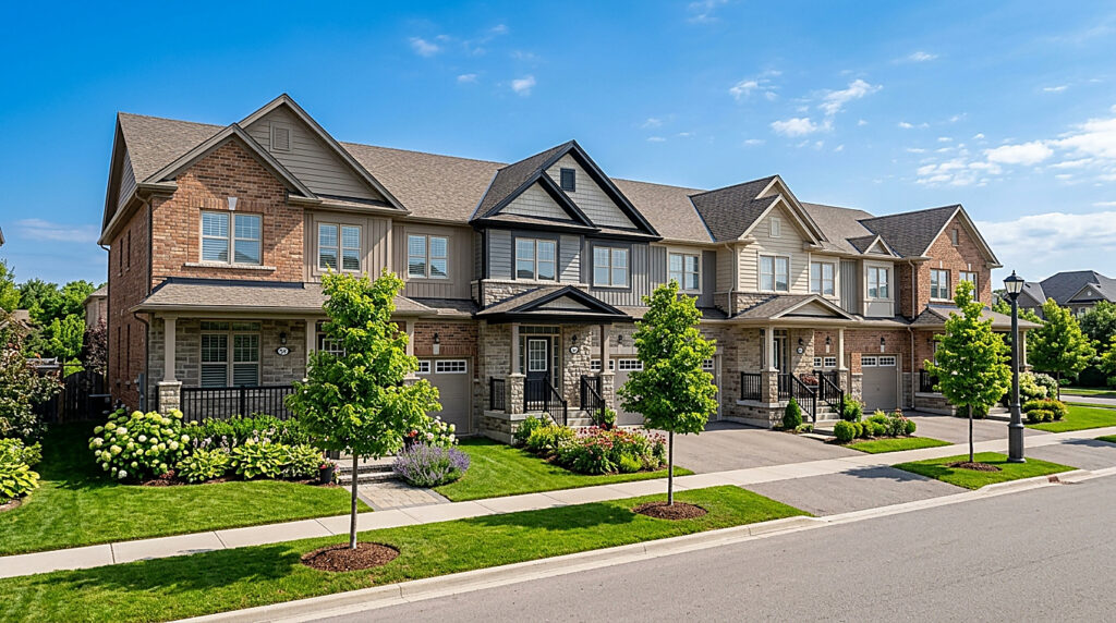Жилая улица в городе Whitchurch-Stouffville
