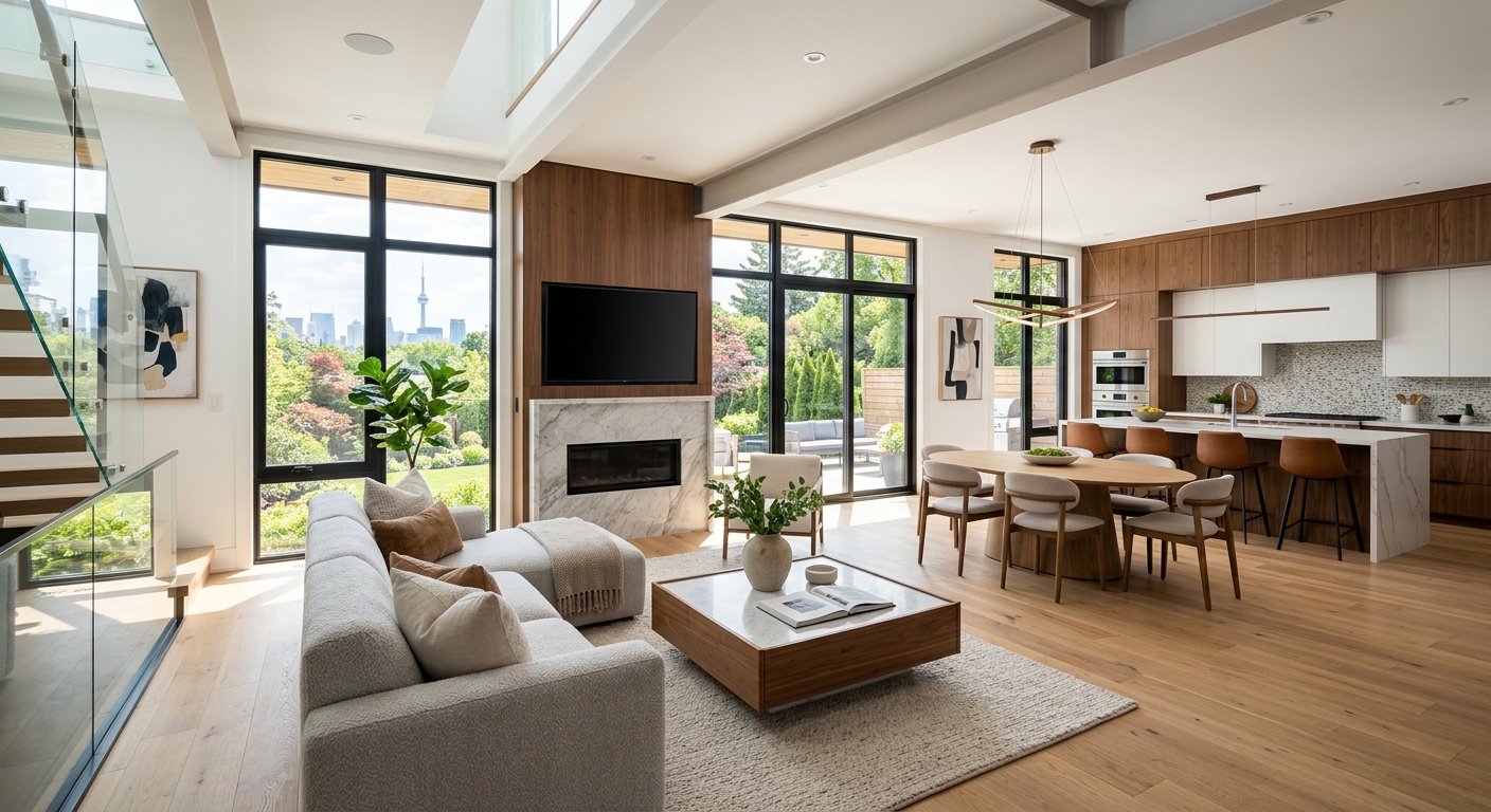 Modern and bright interior of a high-end GTA home, showcasing the type of turn-key properties that trigger multiple offers in 2026.